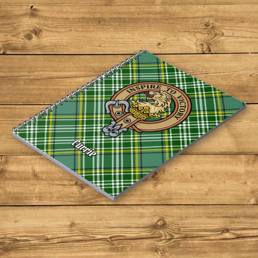 クランカリーライオンクレストオーバータータンチェック ノートブック