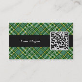 クランカリーライオンクレストオーバータータンチェック 名刺 (裏面)