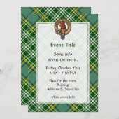 クランカリーロスタークレストオーバータータンチェック 招待状 (正面/裏面)