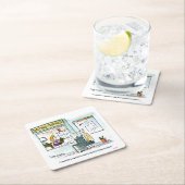 クランカーの現金 スクエアペーパーコースター (インサイチュ)