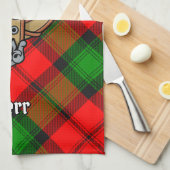 クランカークレストオーバータータンチェック キッチンタオル (四つ折り)