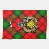 クランカークレストオーバータータンチェック キッチンタオル (横)