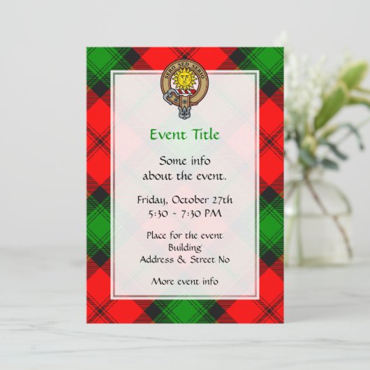 クランカークレストオーバータータンチェック 招待状 (スタンド正面)