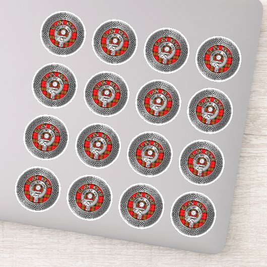 クランカークレスト&タータンチェックノット シール (詳細)