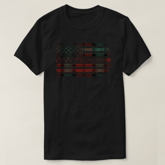 クランカースコットランドタータンチェックアメリカ国旗kiltスコットランド tシャツ (デザイン正面)
