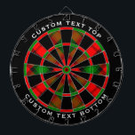 クランカータータンチェック ダーツボード<br><div class="desc">色とクラン伝統的カーモダンタータンチェック。シームレスなパターン。外輪カスタムの2つの文字領域。</div>