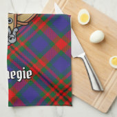 クランカーネギークレストオーバータータンチェック キッチンタオル (四つ折り)