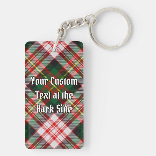 クランカーネギークレストオーバードレスタータンチェック キーホルダー (裏面)