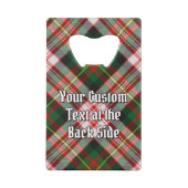 クランカーネギークレストオーバードレスタータンチェック クレジットカード栓抜き (裏面)