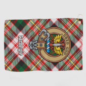 クランカーネギークレストオーバードレスタータンチェック ゴルフタオル (横)