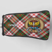 クランカーネギークレストオーバードレスタータンチェック ゴルフヘッドカバー (正面)