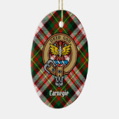 クランカーネギークレストオーバードレスタータンチェック セラミックオーナメント (右)