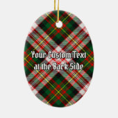クランカーネギークレストオーバードレスタータンチェック セラミックオーナメント (裏面)