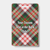 クランカーネギークレストオーバードレスタータンチェック バッジ (裏面)