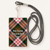 クランカーネギークレストオーバードレスタータンチェック バッジ (裏面ランヤード)