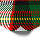 クランカーネギークレストオーバードレスタータンチェック ポスター (角)