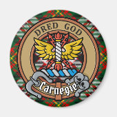 クランカーネギークレストオーバードレスタータンチェック マグネット (正面)