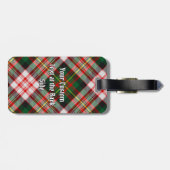 クランカーネギークレストオーバードレスタータンチェック ラゲッジタグ (裏面横)