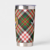 クランカーネギークレストオーバードレスタータンチェック 保温保冷タンブラー (左面)