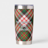 クランカーネギークレストオーバードレスタータンチェック 保温保冷タンブラー (背面)