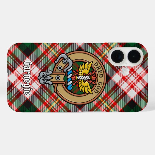 クランカーネギークレストオーバードレスタータンチェック Case-Mate iPhoneケース (裏面 (横))