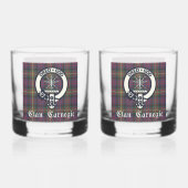 クランカーネギークレストタータンチェック ウイスキーグラス (裏面)
