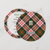 クランカーネギードレスタータンチェック 招待状 (正面/裏面)