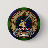 クランガンクレストオーバータータンチェック 缶バッジ (正面)