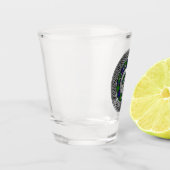 クランガンクレスト&タータンチェックノットショットグラス ショットグラス (左)