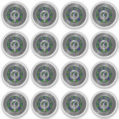 クランガンクレスト&タータンチェックノットシール シール (正面)