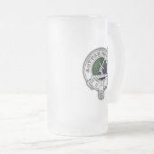 クランガンクレスト&タータンチェック フロストグラスビールジョッキ (正面右)