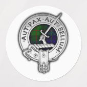 クランガンクレスト&タータンチェック ラベル (デザイン1)