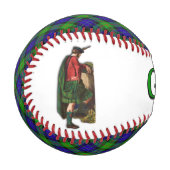 クランガンスコットランドタータンチェックドリームズベースボール 野球ボール (正面左)