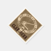 クランガンセピア スタンダードカクテルナプキン (角)