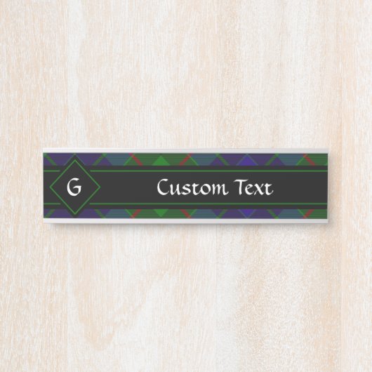 クランガンタータンチェックドアサイン サインプレート (正面)