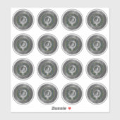 クランキャンベルクレスト&タータンチェックノットシール シール (シート)