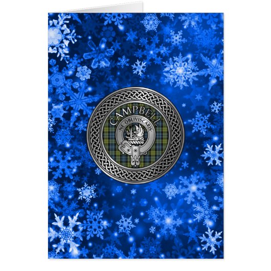 クランキャンベルクレスト&タータンチェックノット (正面)