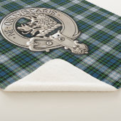 クランキャンベルクレスト&ドレスタータンチェック シェルパブランケット (3/4)