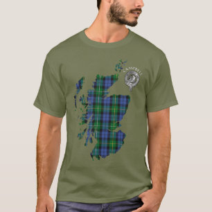 クランキャンベルルーダンタータンチェックマップ&クレスト Tシャツ
