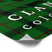 クランキンケイドカラーズオブスコットランドタータンチェック ポスター (角)