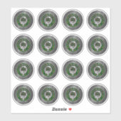 クランキンニアクレスト&タータンチェックノット シール (シート)