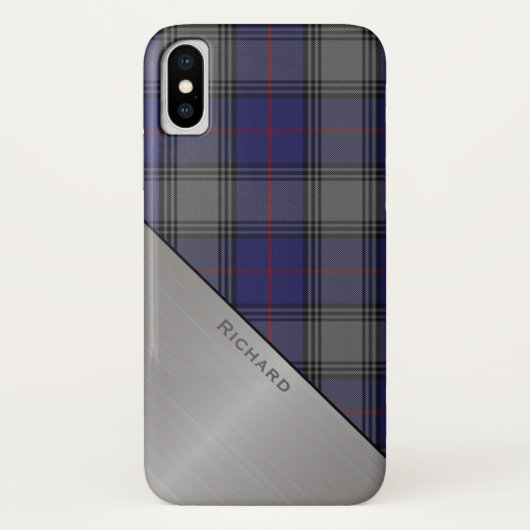 クランキンネードタータンチェックプレイドiPhone Xケース Case-Mate iPhoneケース (裏面)