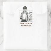 クランキーコートニーステッカー ラウンドシール (バッグ)