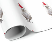 クランキーシルキーバンタムチキンサンタハットクリスマス ラッピングペーパー (ロールコーナー)