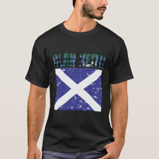 クランキースタータンチェックスコットランドファミリー名スコットランドPr Tシャツ