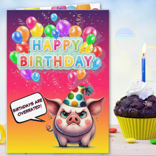 クランキーピグ誕生日が過大評価おもしろい誕生日 カード