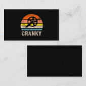 クランキーヴィンテージおもしろいサンバイクルラバーサイクリング 名刺 (正面/裏面)