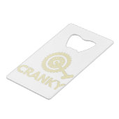 クランキー/自転車/サイクリスト クレジットカード栓抜き (裏面アングル)