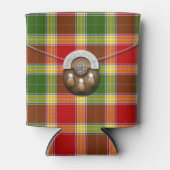 クランギブソンタータンチェックアンドスポーラン 缶クーラー (正面)