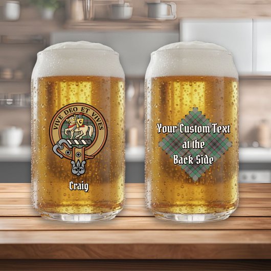 クランクレイグクレストオーバータータンチェック ガラス缶